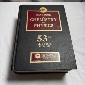 CRC Handbook Chemistry and Physics 53rd Edition 1972-1973 Vintage Reference‎